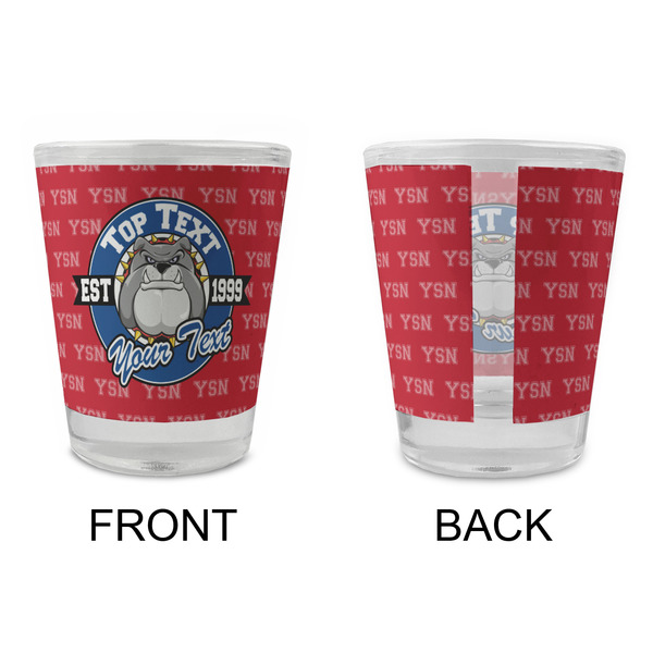 School Mascot Glass Shot Glass - Standard - APPROVAL