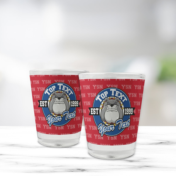 School Mascot Glass Shot Glass - Standard - LIFESTYLE