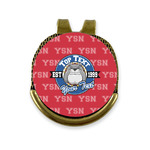 School Mascot Golf Ball Marker - Hat Clip - Gold