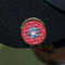 School Mascot Golf Ball Marker Hat Clip - Gold - On Hat
