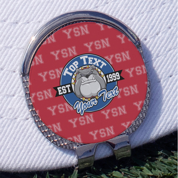 Custom School Mascot Golf Ball Marker - Hat Clip