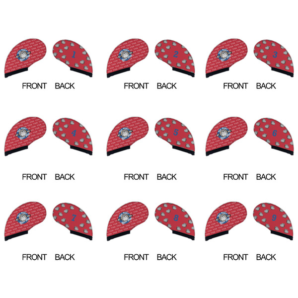 School Mascot Golf Club Covers - APPROVAL (set of 9)