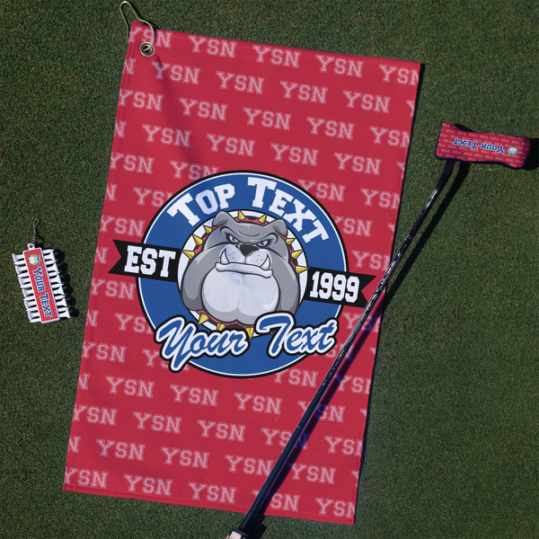 Custom School Mascot Golf Towel Gift Set (Personalized)