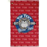 School Mascot Golf Towel - Poly-Cotton Blend - Small w/ Name or Text
