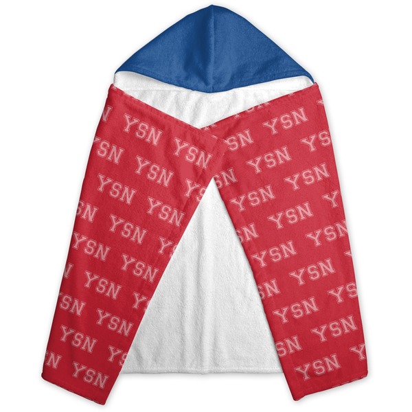 School Mascot Hooded Towel - Folded