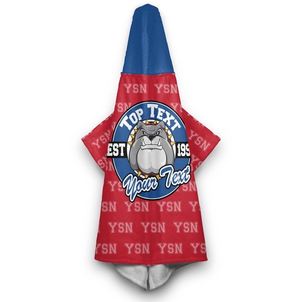 School Mascot Hooded Towel - Hanging