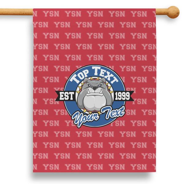 Custom School Mascot 28" House Flag - Double Sided (Personalized)