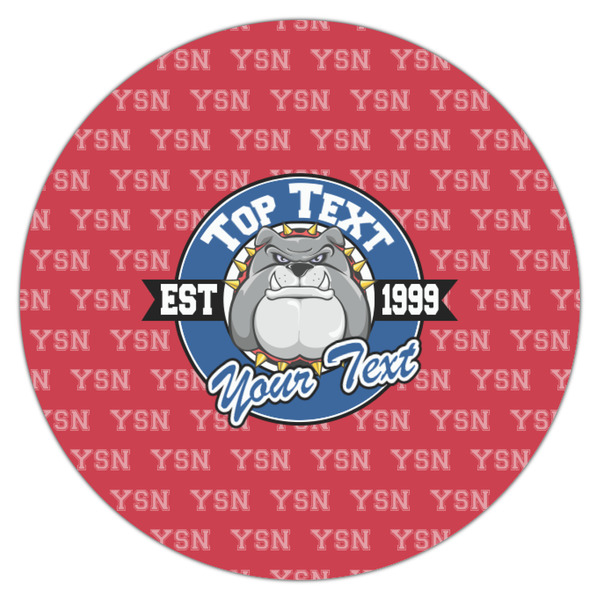 School Mascot Icing Circle - Small - Single