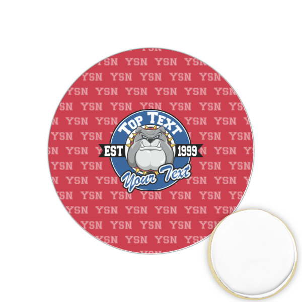 Custom School Mascot Printed Cookie Topper - 1.25" (Personalized)