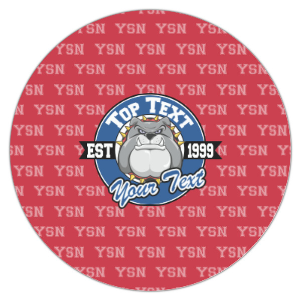 School Mascot Icing Circle - XSmall - Single