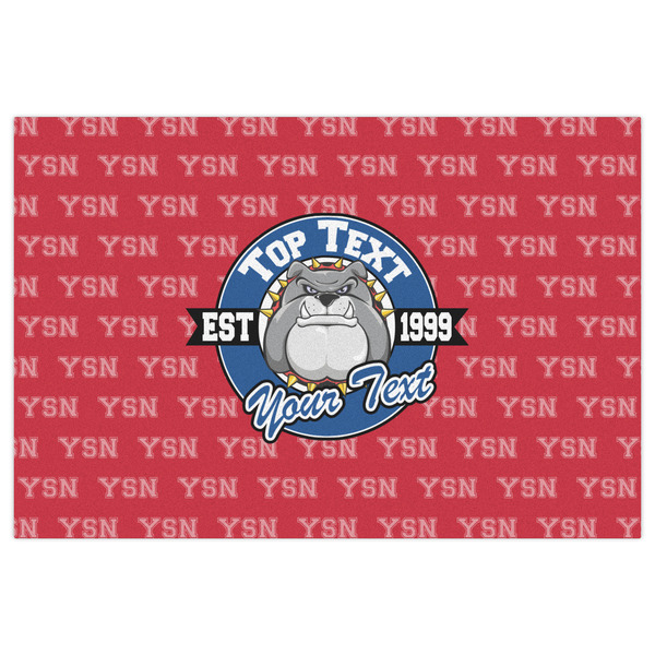 School Mascot Indoor / Outdoor Rug - 2'x3' - Front Flat