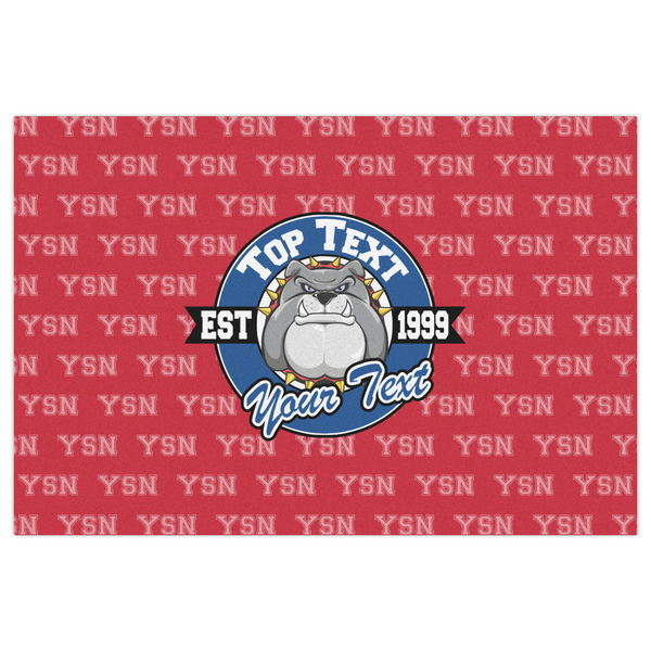 School Mascot Indoor / Outdoor Rug - 4'x6' - Front Flat