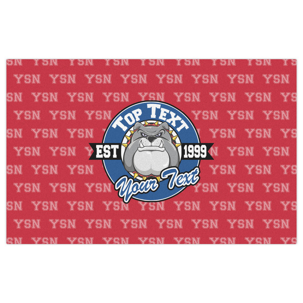 School Mascot Indoor / Outdoor Rug - 5'x8' - Front Flat