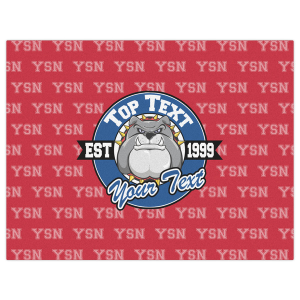 School Mascot Indoor / Outdoor Rug - 6'x8' - Front Flat