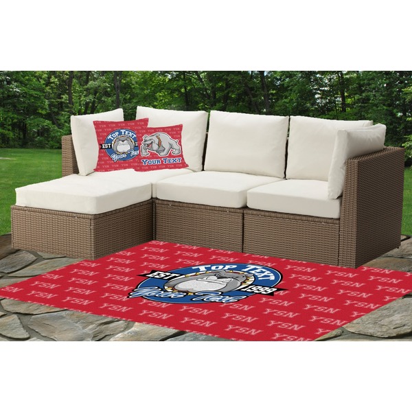 School Mascot Indoor / Outdoor Rug & Cushions