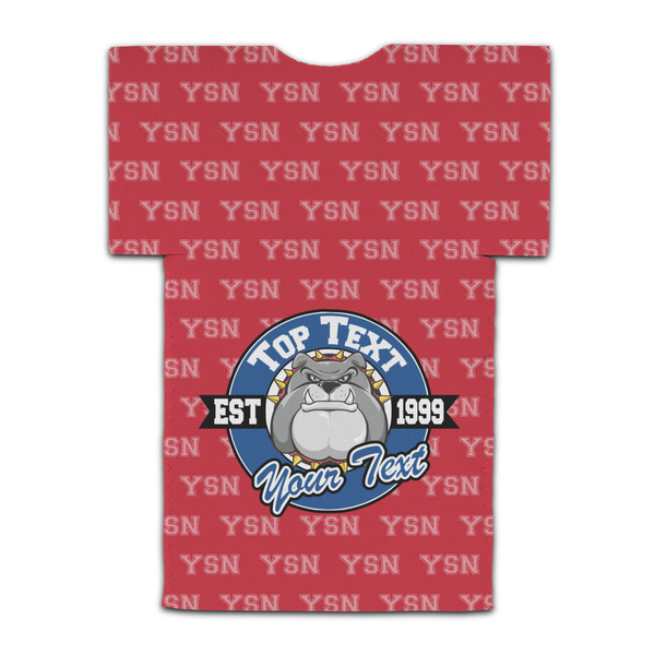 School Mascot Jersey Bottle Cooler - BACK (flat)