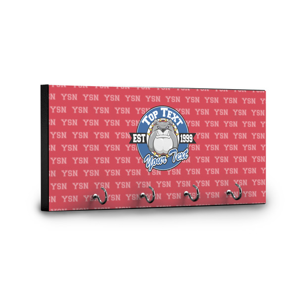 School Mascot Key Hanger - Front View with Hooks