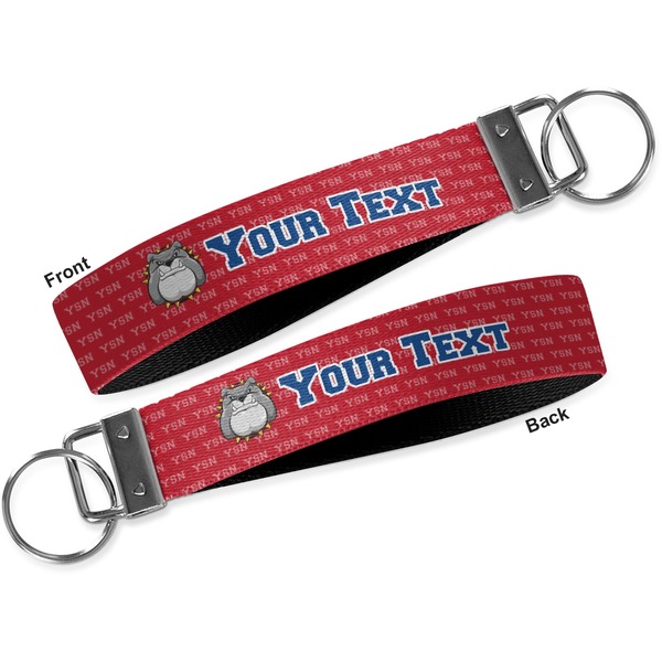 School Mascot Key-chain - Metal and Nylon - Front and Back