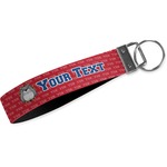 School Mascot Webbing Keychain Fob - Small (Personalized)