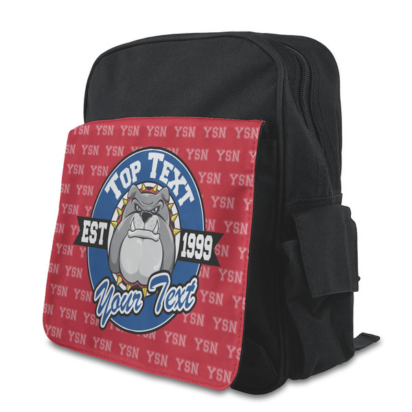 Custom School Mascot Preschool Backpack (Personalized)