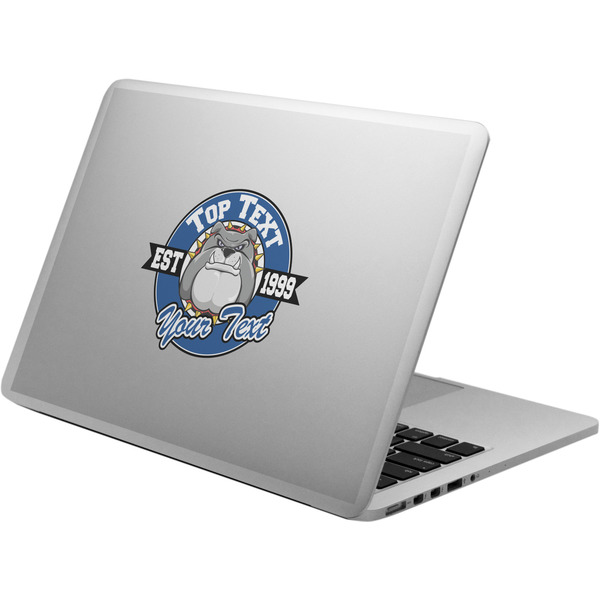 Custom School Mascot Laptop Decal (Personalized)