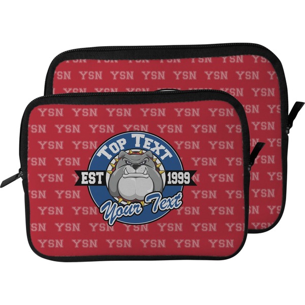 School Mascot Laptop Sleeve (Size Comparison)