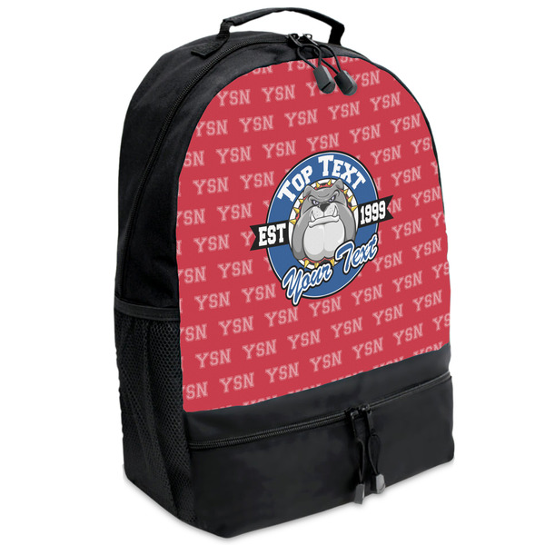 Custom School Mascot Backpacks - Black (Personalized)
