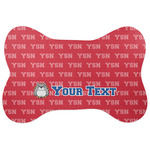 School Mascot Bone Shaped Dog Food Mat (Personalized)
