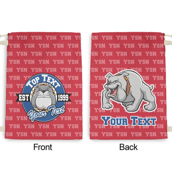 School Mascot Large Laundry Bag - Front & Back View