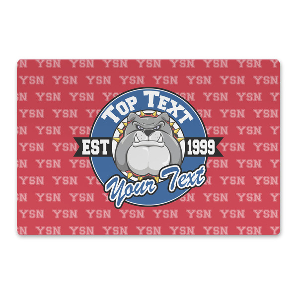 Custom School Mascot Large Rectangle Car Magnet (Personalized)