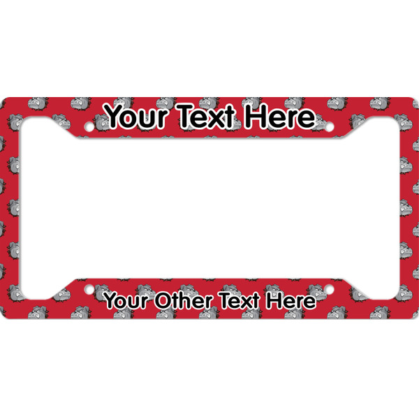 Custom School Mascot License Plate Frame - Style A (Personalized)