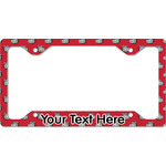 School Mascot License Plate Frame - Style C (Personalized)