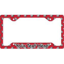 School Mascot License Plate Frame - Style C (Personalized)