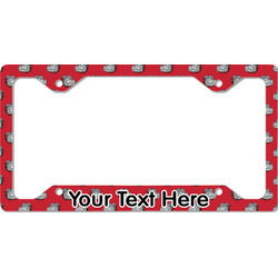 School Mascot License Plate Frame - Style C (Personalized)