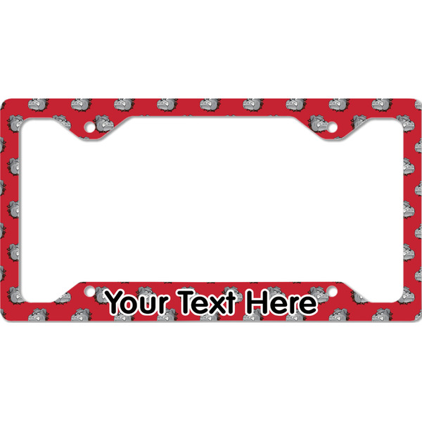 Custom School Mascot License Plate Frame - Style C (Personalized)