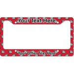 School Mascot License Plate Frame - Style B (Personalized)