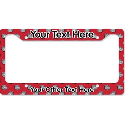 School Mascot License Plate Frame - Style B (Personalized)