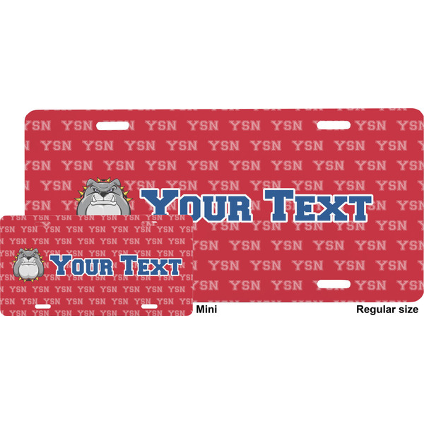 School Mascot License Plate (Sizes)