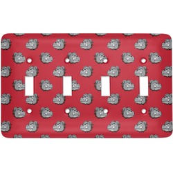 School Mascot Light Switch Cover (4 Toggle Plate)