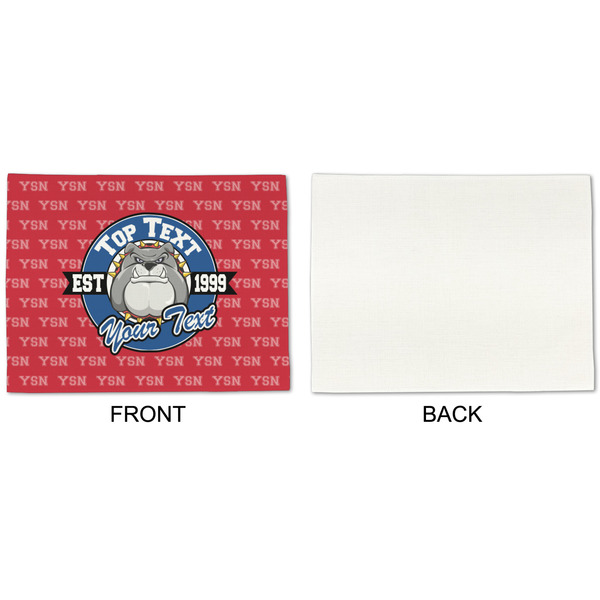 School Mascot Linen Placemat - APPROVAL Single (single sided)