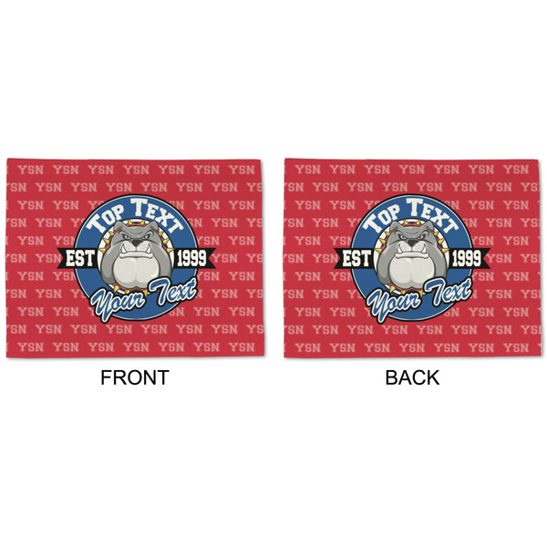 School Mascot Linen Placemat - APPROVAL (double sided)