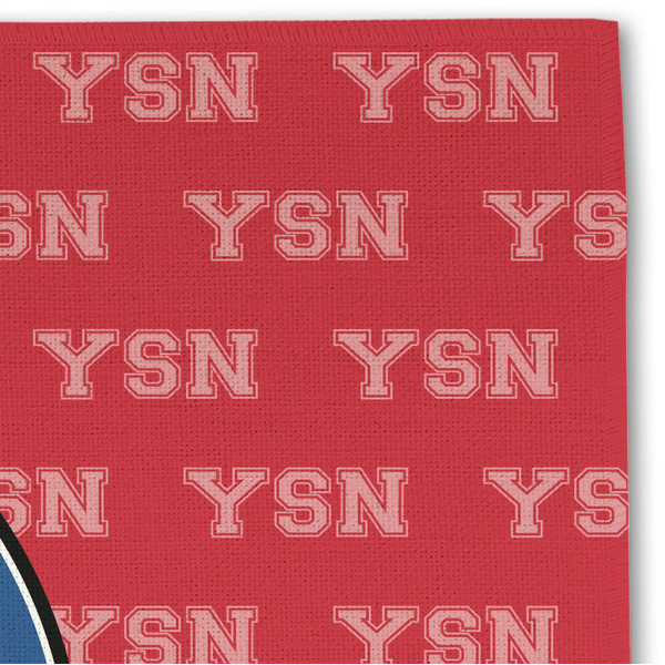 School Mascot Linen Placemat - DETAIL