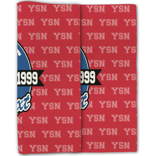 School Mascot Linen Placemat - Folded Half (double sided)