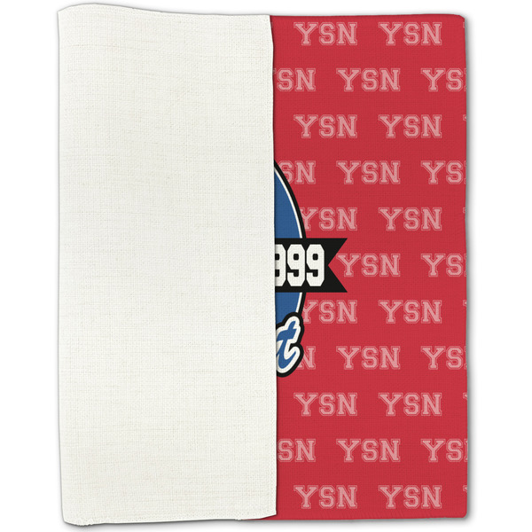 School Mascot Linen Placemat - Folded Half