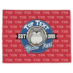 School Mascot Single-Sided Linen Placemat - Single w/ Name or Text
