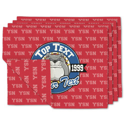 School Mascot Linen Placemat w/ Name or Text