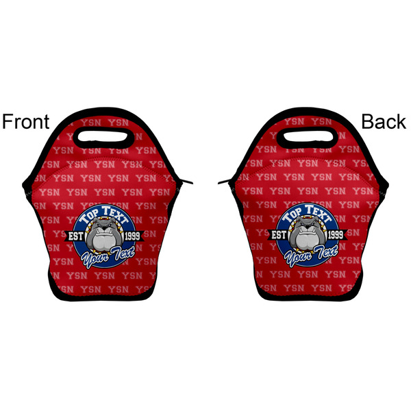 School Mascot Lunch Bag - Front and Back