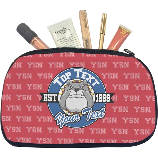 Custom School Mascot Makeup / Cosmetic Bag - Medium (Personalized)