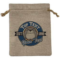 School Mascot Burlap Gift Bag (Personalized)