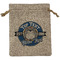 School Mascot Medium Burlap Gift Bag - Front (Personalized)